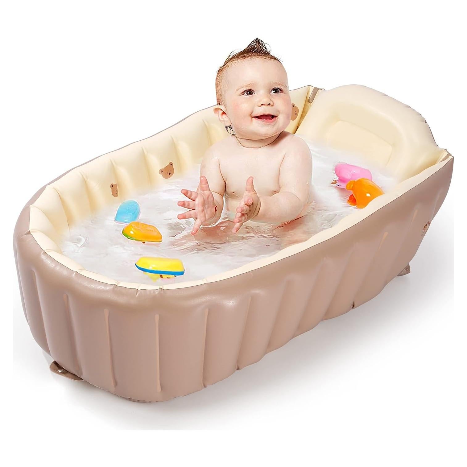 Bañera Inflable MINK para Bebés - Portátil y Plegable 86.4x52.8cm