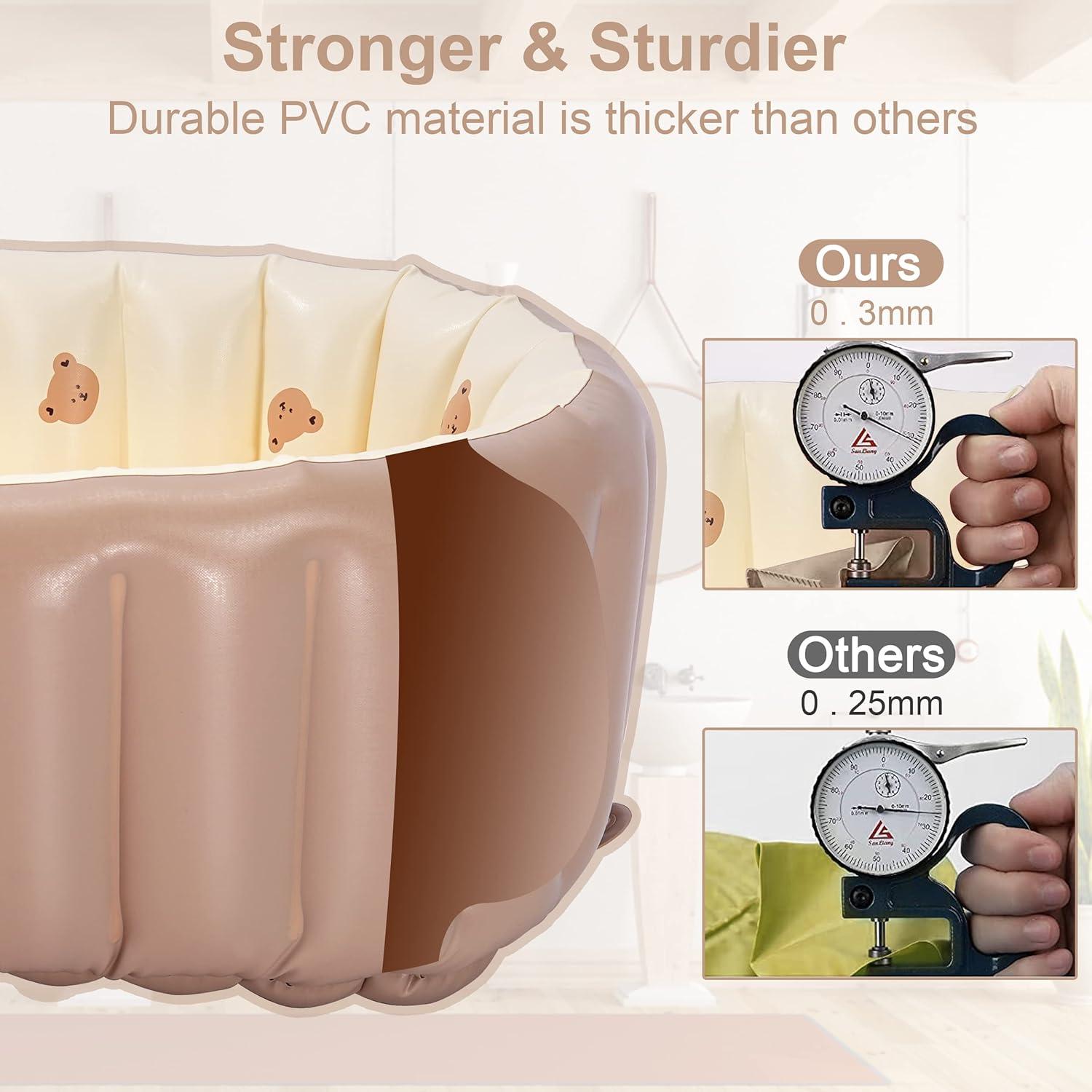 Bañera Inflable MINK para Bebés - Portátil y Plegable 86.4x52.8cm