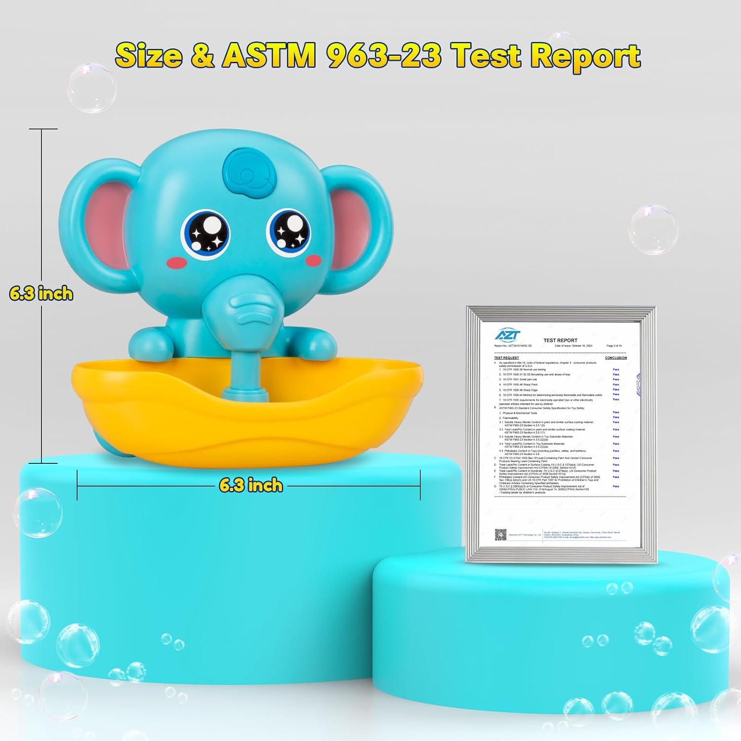 Juguete de Baño Elefante CAHILON con Burbujas y Música