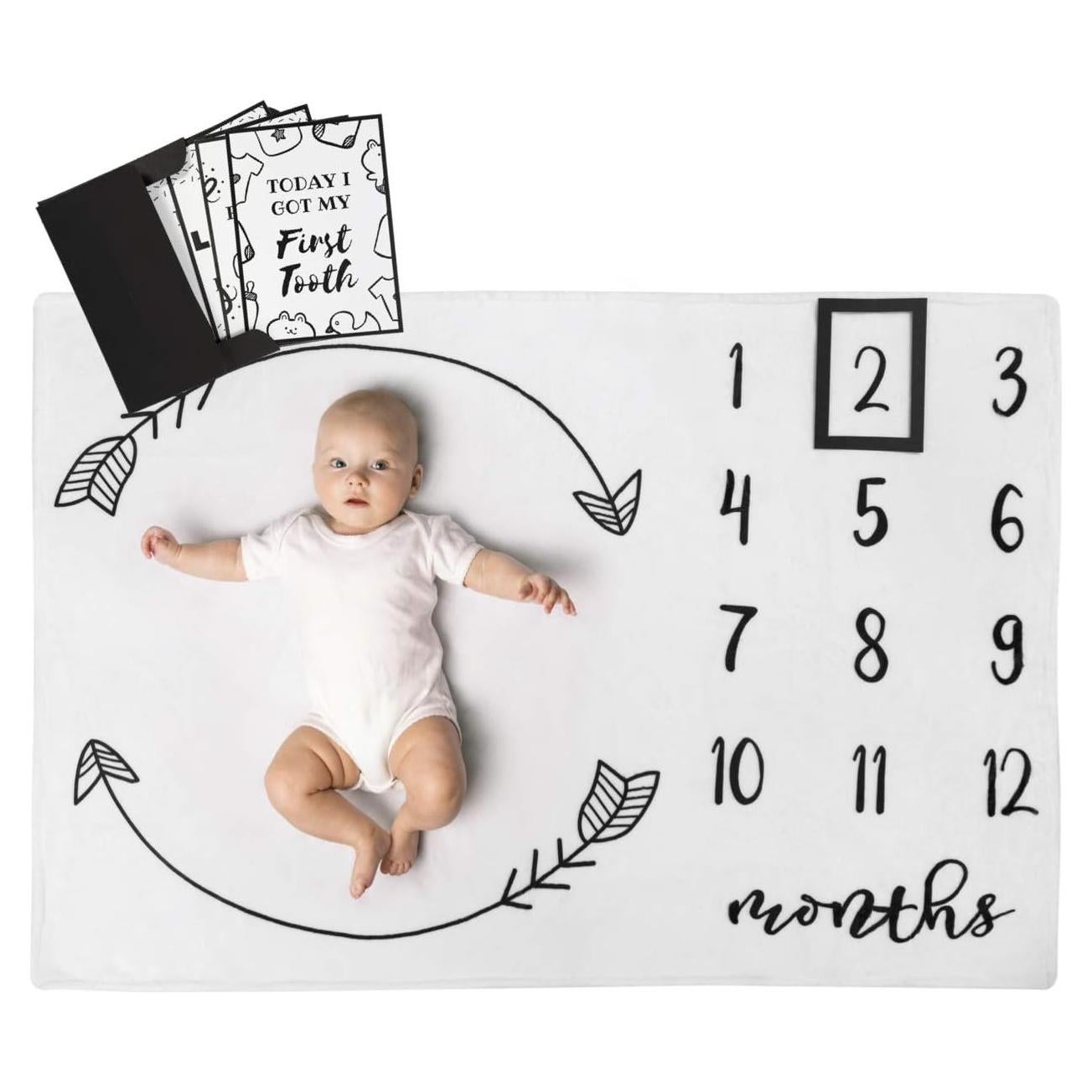 Manta de Hitos para Bebés Henry Hunter 76x102 cm Algodón Premium