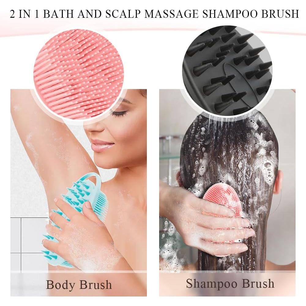 Esfregador de Cuerpo de Silicona Zechu 2 en 1 Exfoliante