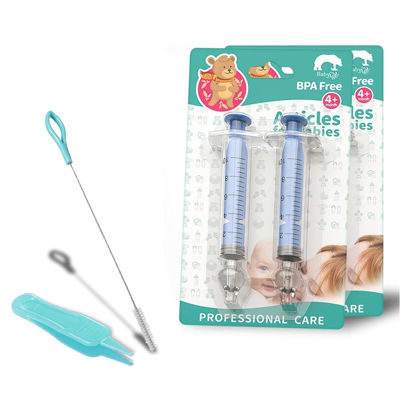 Jeringa Nasal para Bebé Elfzone 4PCS Silicona 10ml