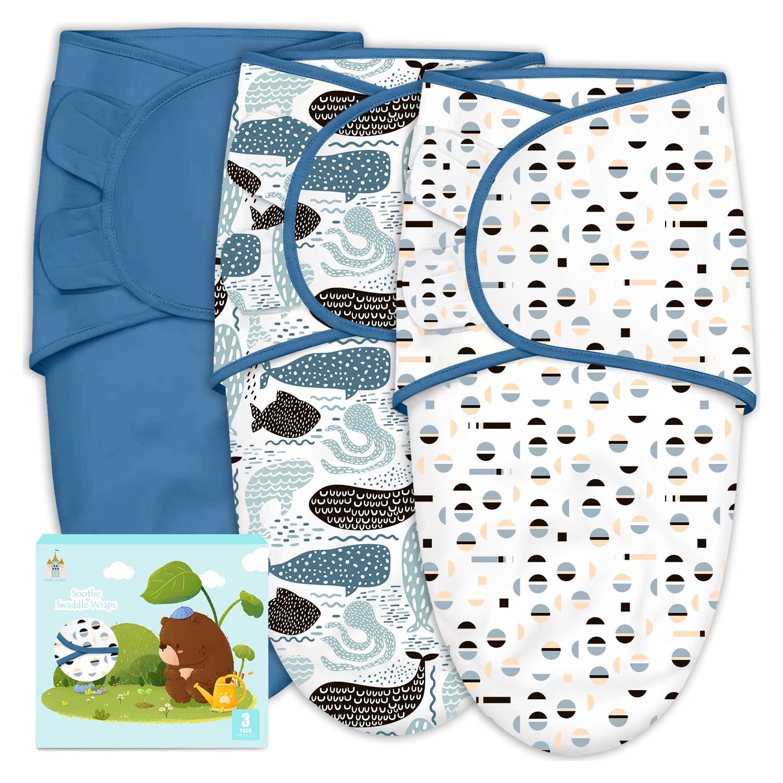 Sacos de Sueño Castillo Bonito 3 Unidades 0-3 Meses Azul