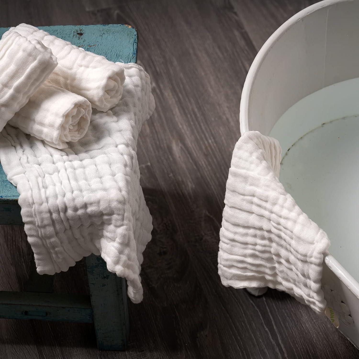 Toallitas de Muselina VIVANA 30x30 cm - 30 Piezas Algodón Suave