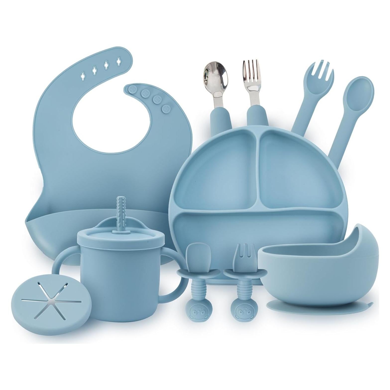 Juego de Alimentación de Silicona MBQMBSS 13 PZS Bebés