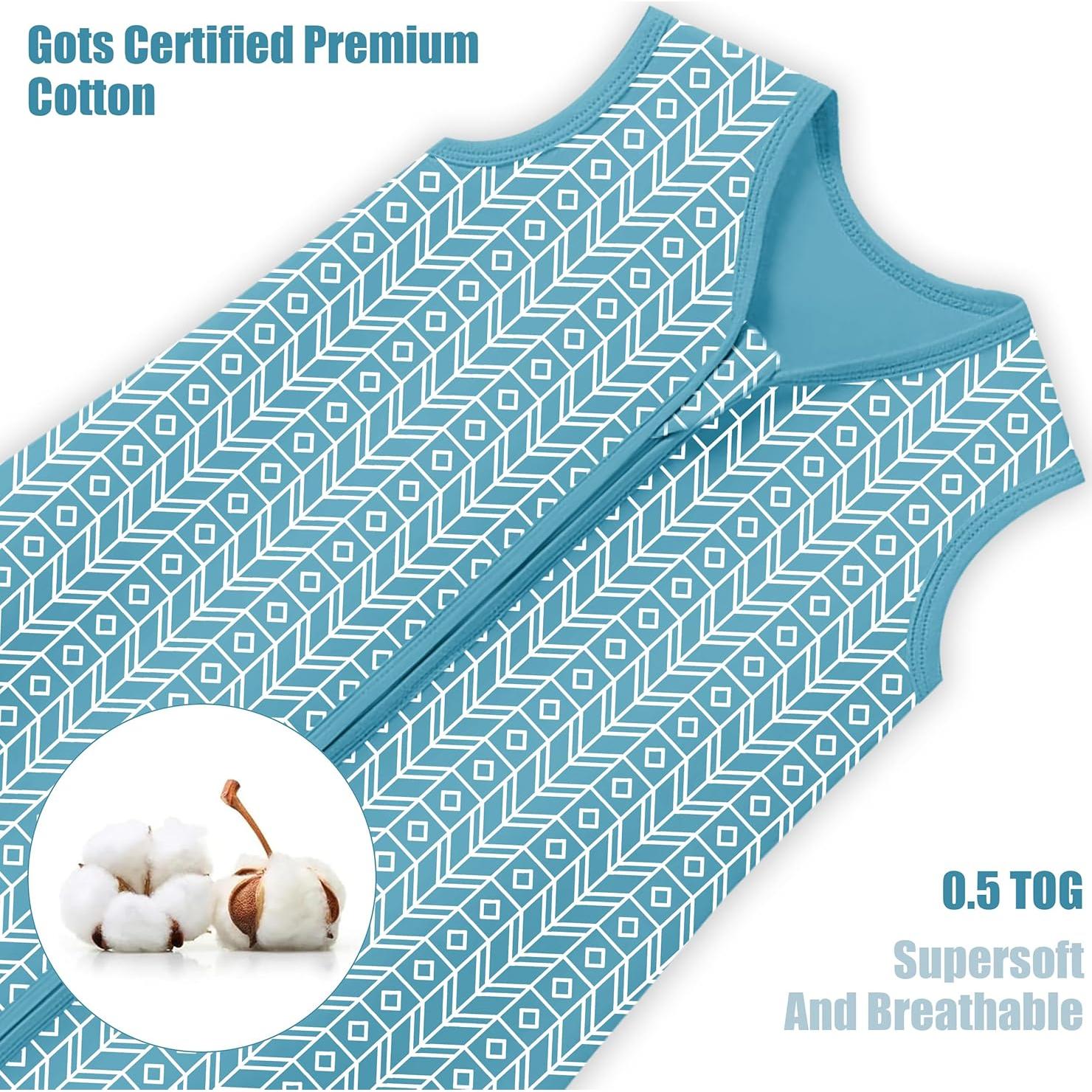 Saco de Sueño Sweet Dolphin 6-12 Meses 100% Algodón TOG 0.5