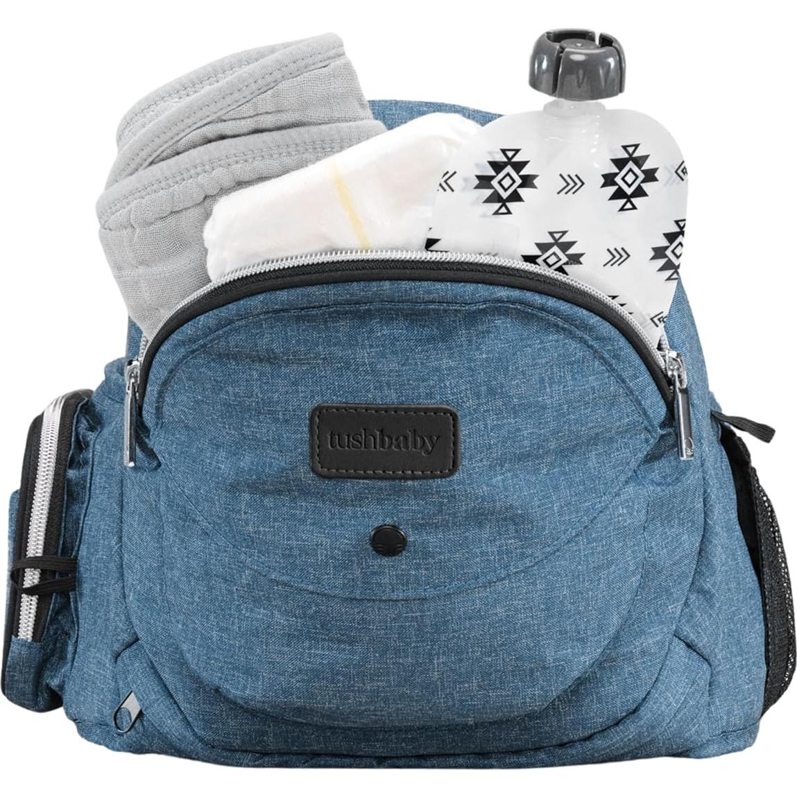 Tushbaby The Original Premium Quality Hip Seat Carrier – Safety-Certified Baby & Toddler Carrier with Secure Safety Buckles, No-Flimsy-Foam Design, Storage Pockets & Nursing Pillow. 0–3 yrs