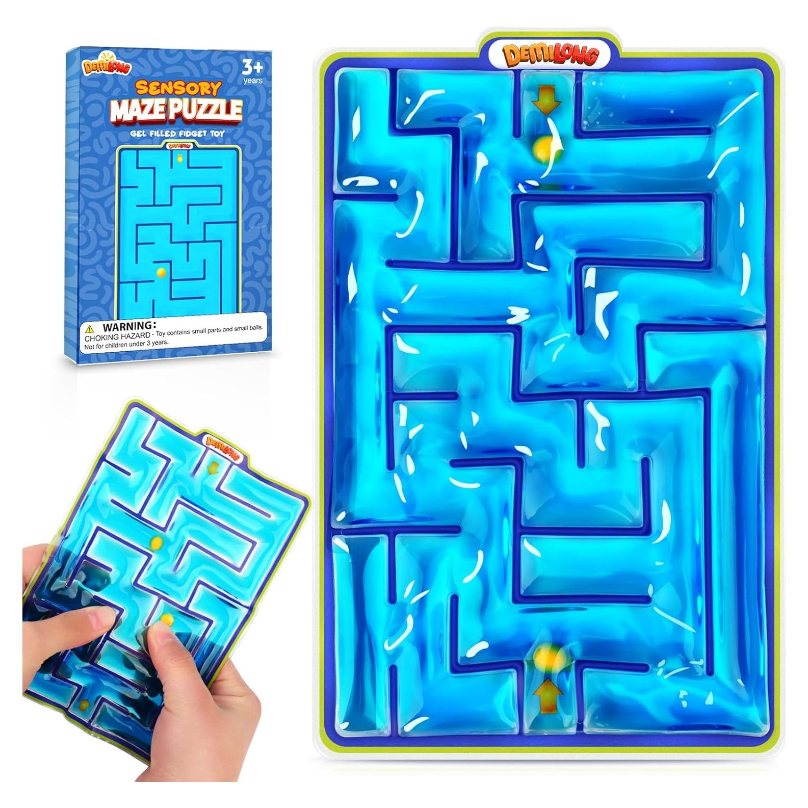 Laberinto Sensorial de Canicas Demilong - Juguete Antiestrés 12.7x20.3cm