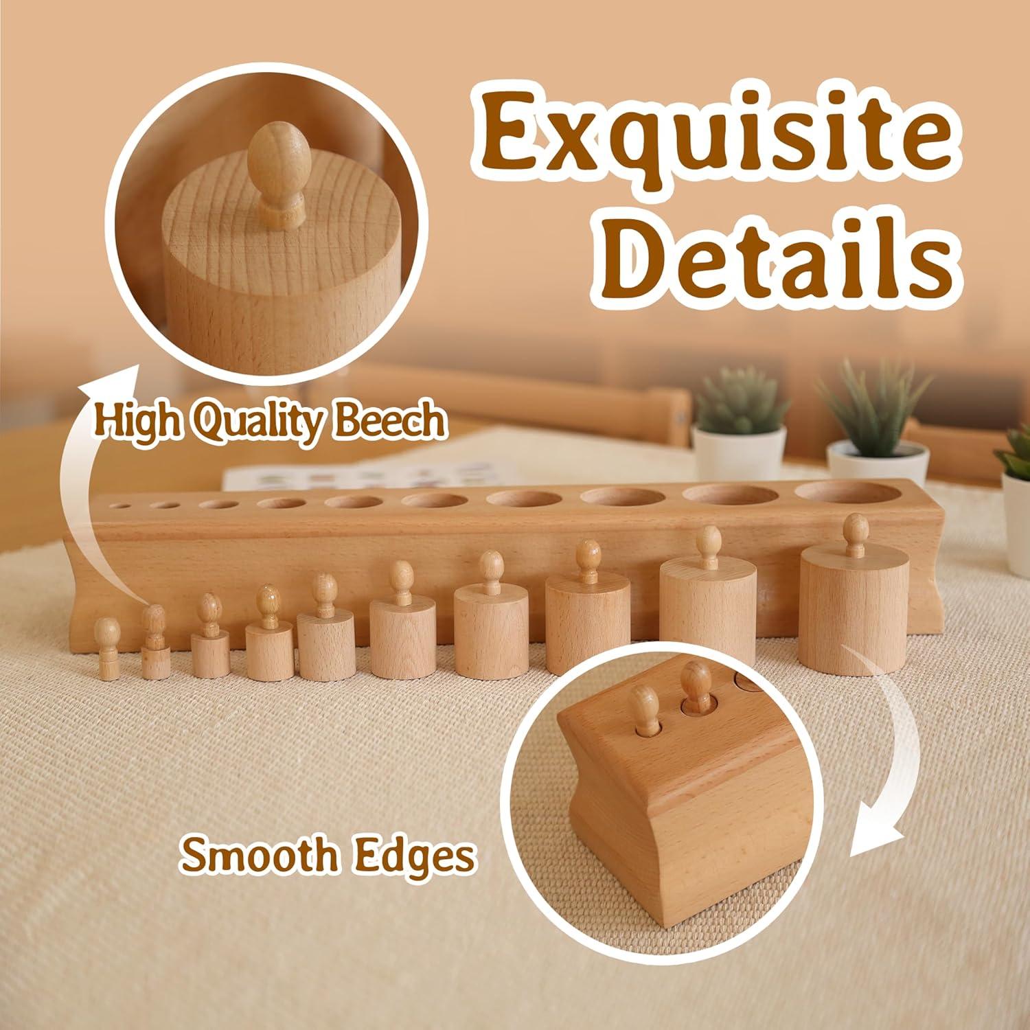 Bloque Cilíndrico Montessori Outlet para Niños 3-6 Años