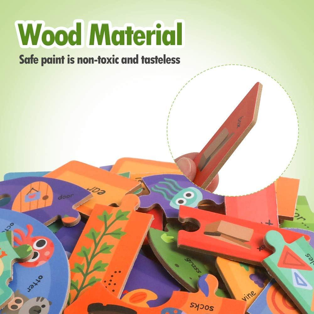 Rompecabezas de Letras Jumbo de Madera JCREN 85 Piezas Educativo