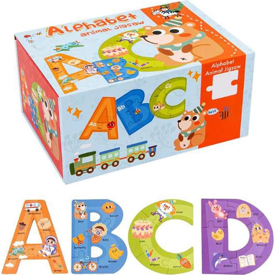 Rompecabezas de Letras Jumbo de Madera JCREN 85 Piezas Educativo