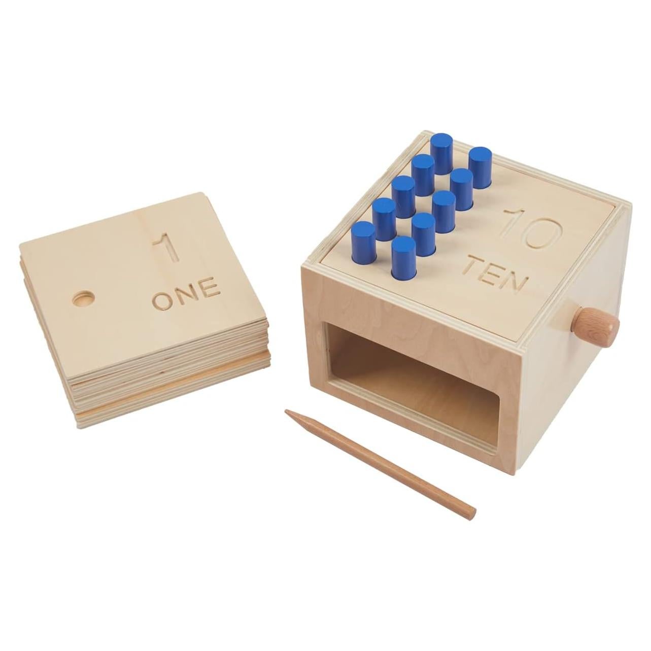 Juego Educativo de Contar Adena Montessori - Picos de Madera