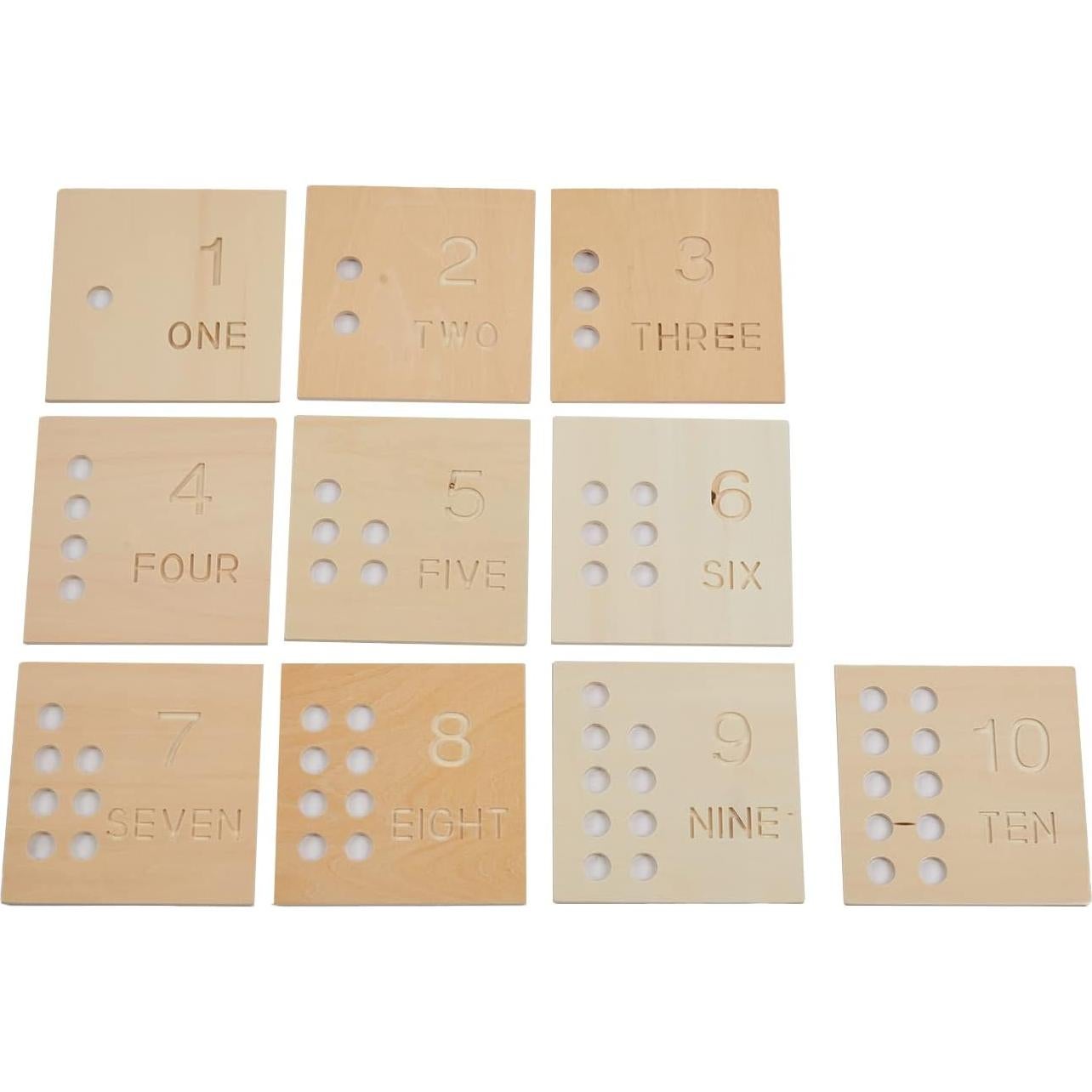 Juego Educativo de Contar Adena Montessori - Picos de Madera