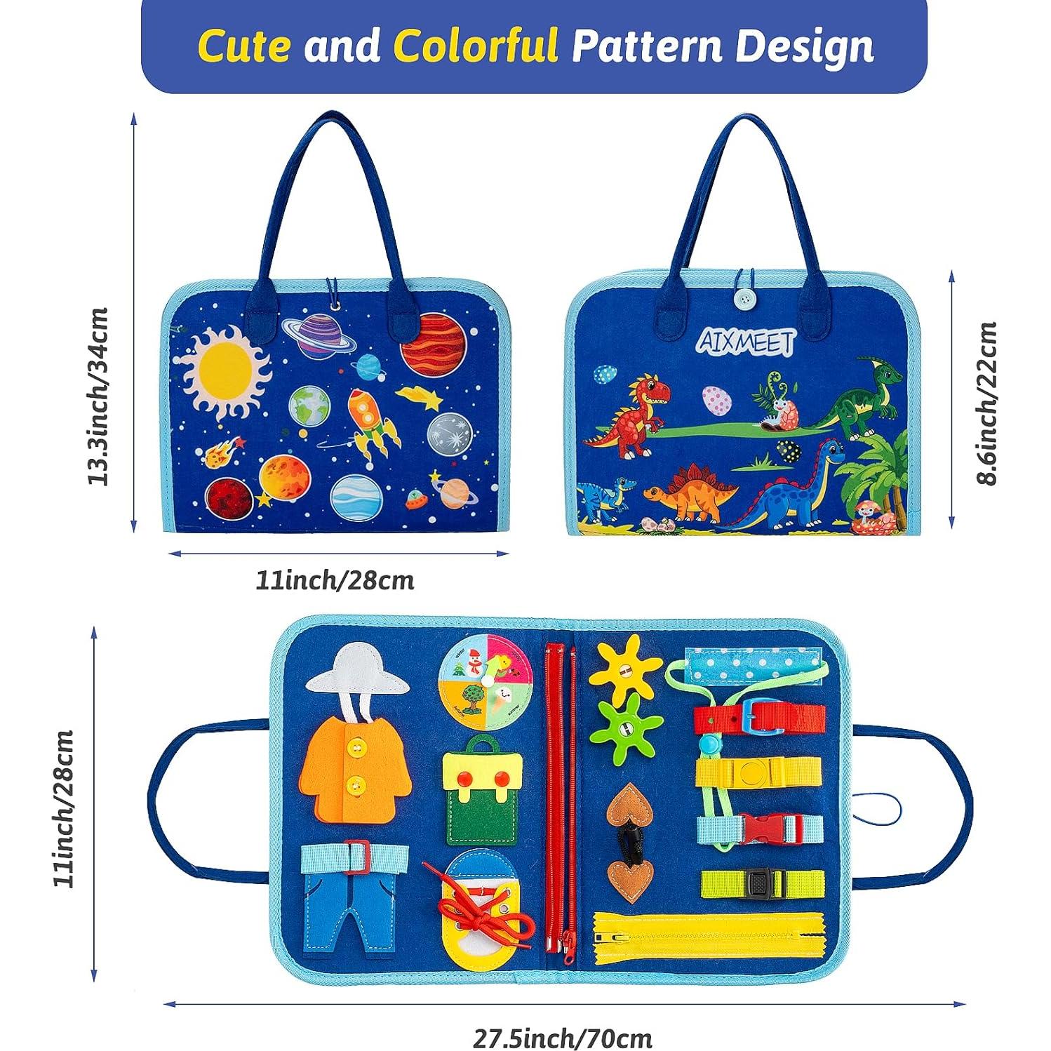 Tablero Ocupado Montessori AIXMEET Azul 28x22cm para Niños 1-6 Años