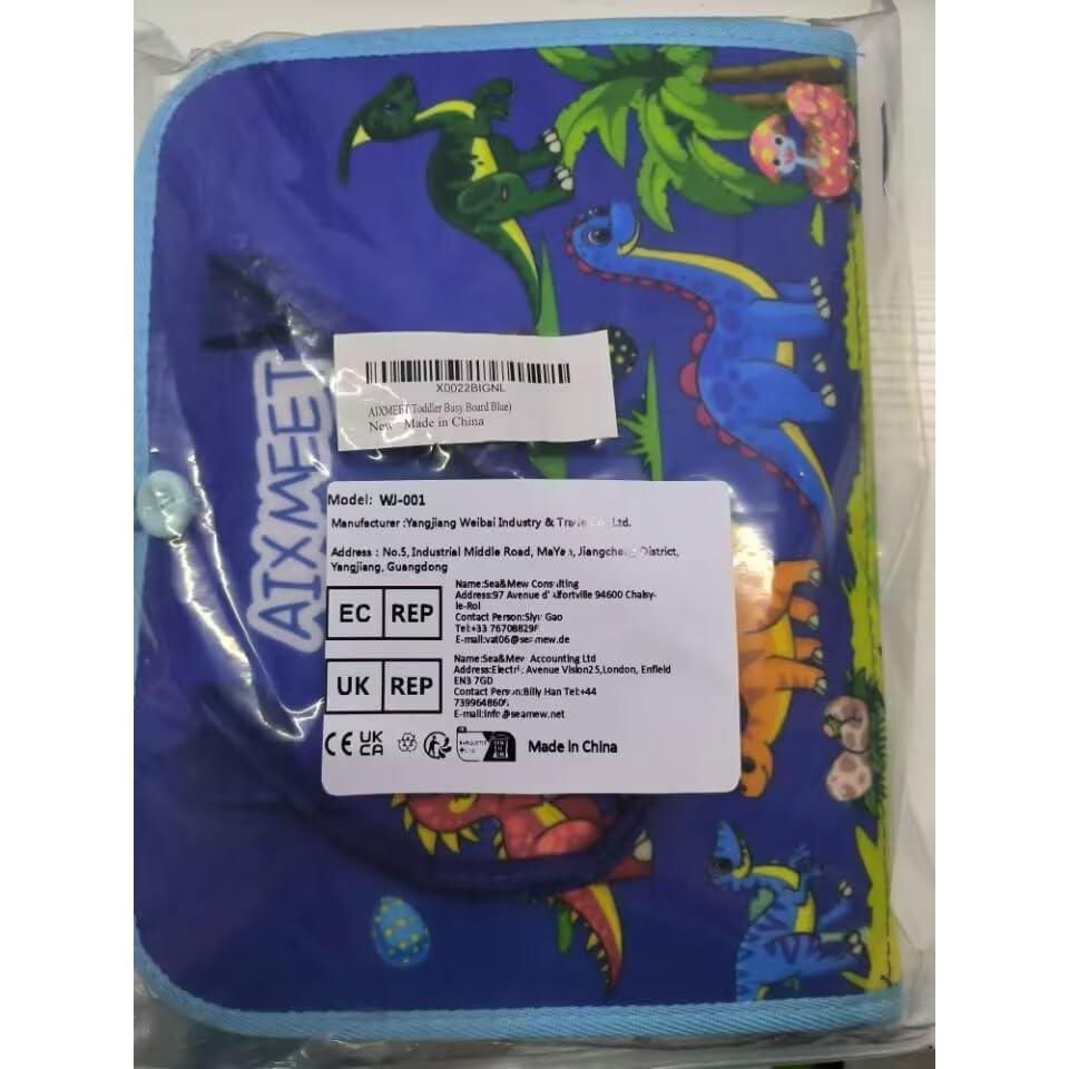 Tablero Ocupado Montessori AIXMEET Azul 28x22cm para Niños 1-6 Años
