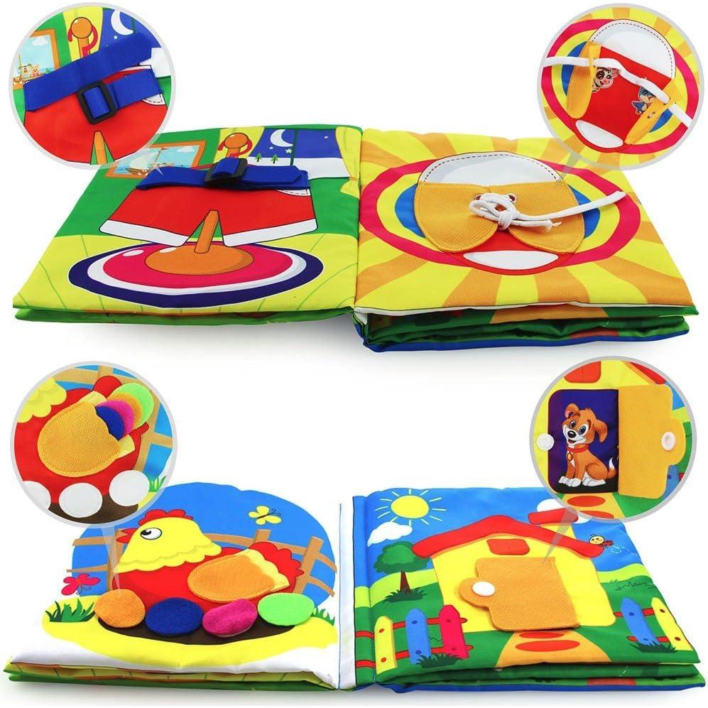 Libro Suave para Bebés 3D Toytoy - Actividades Educativas