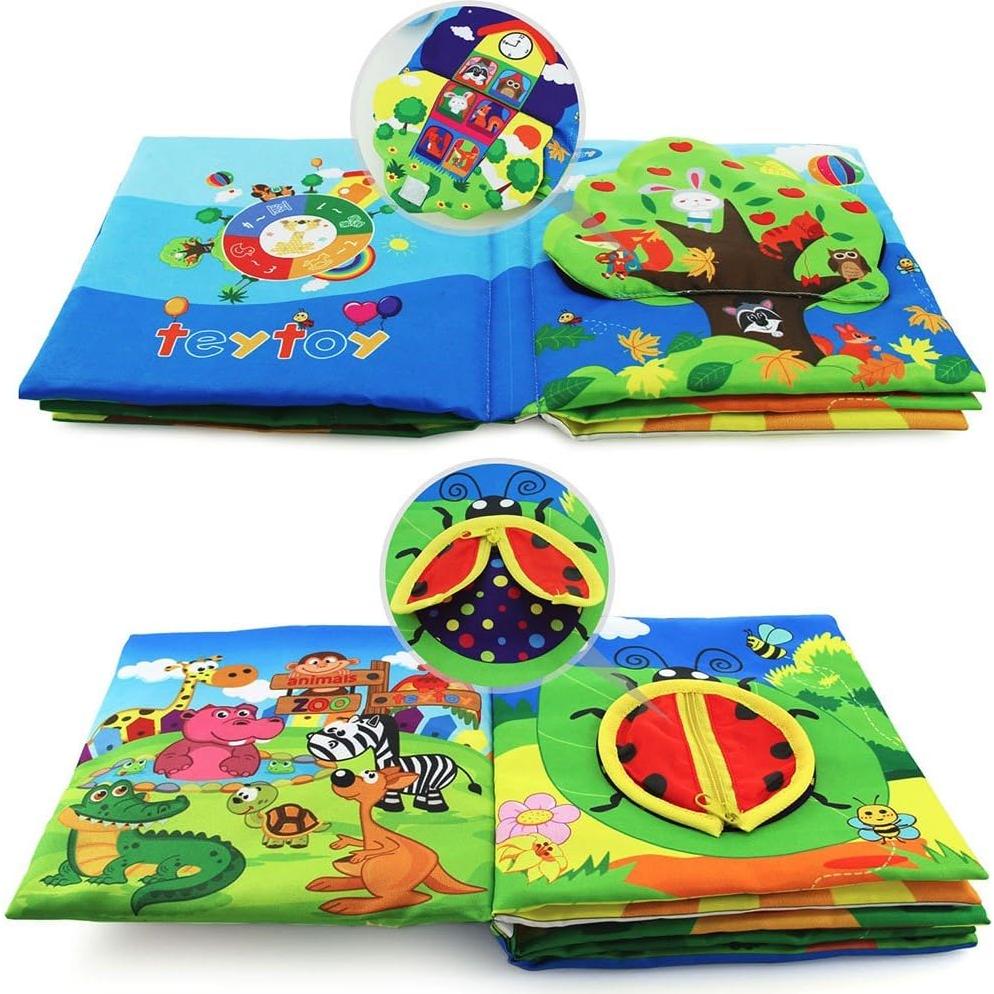 Libro Suave para Bebés 3D Toytoy - Actividades Educativas