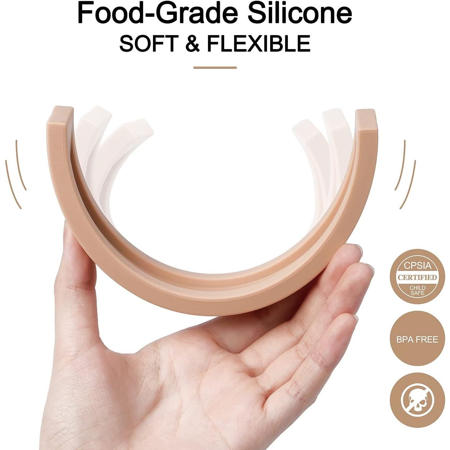 Juguete Apilable Arcoíris MCGMITT de Silicona 7 Capas