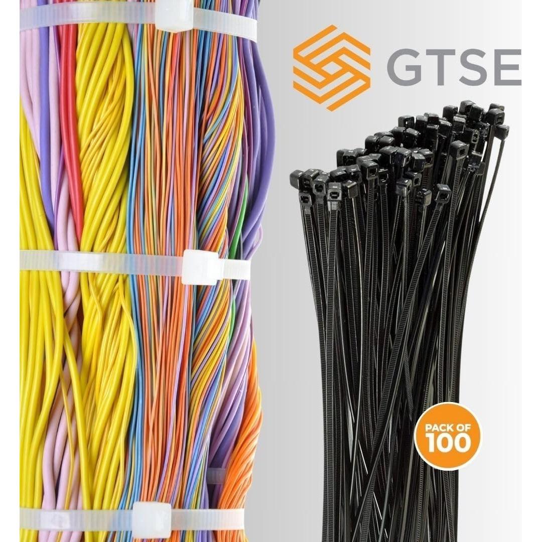 Bridas de Nylon GTSE 30,48 cm Negras 100 Pzas 22,68 kg