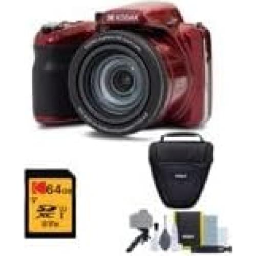 Cámara Digital Kodak PIXPRO AZ425 20MP Zoom 42x Rojo + Accesorios