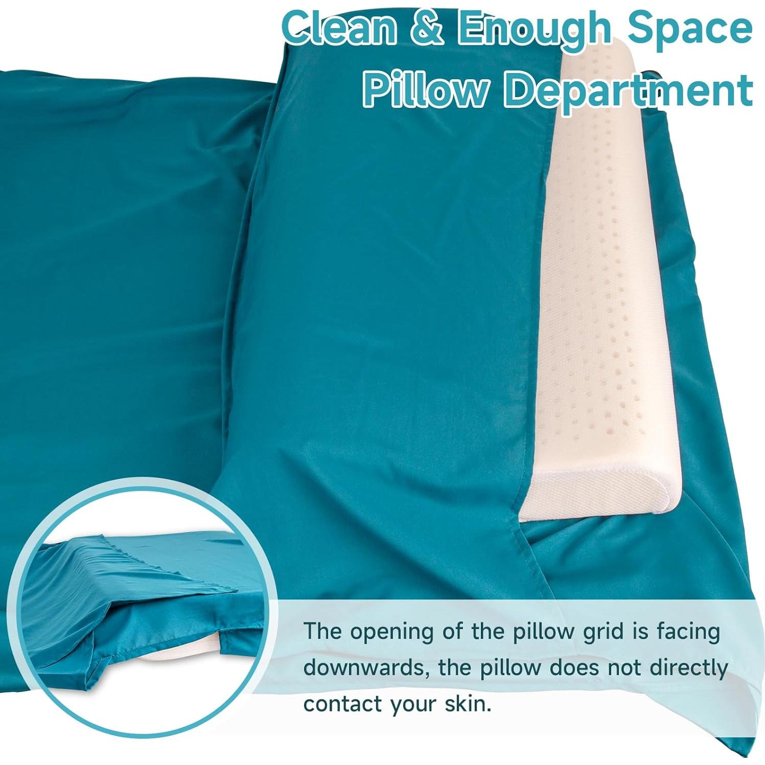 Forro de Saco de Dormir VVAYHUA Satén 220x90 cm Azul