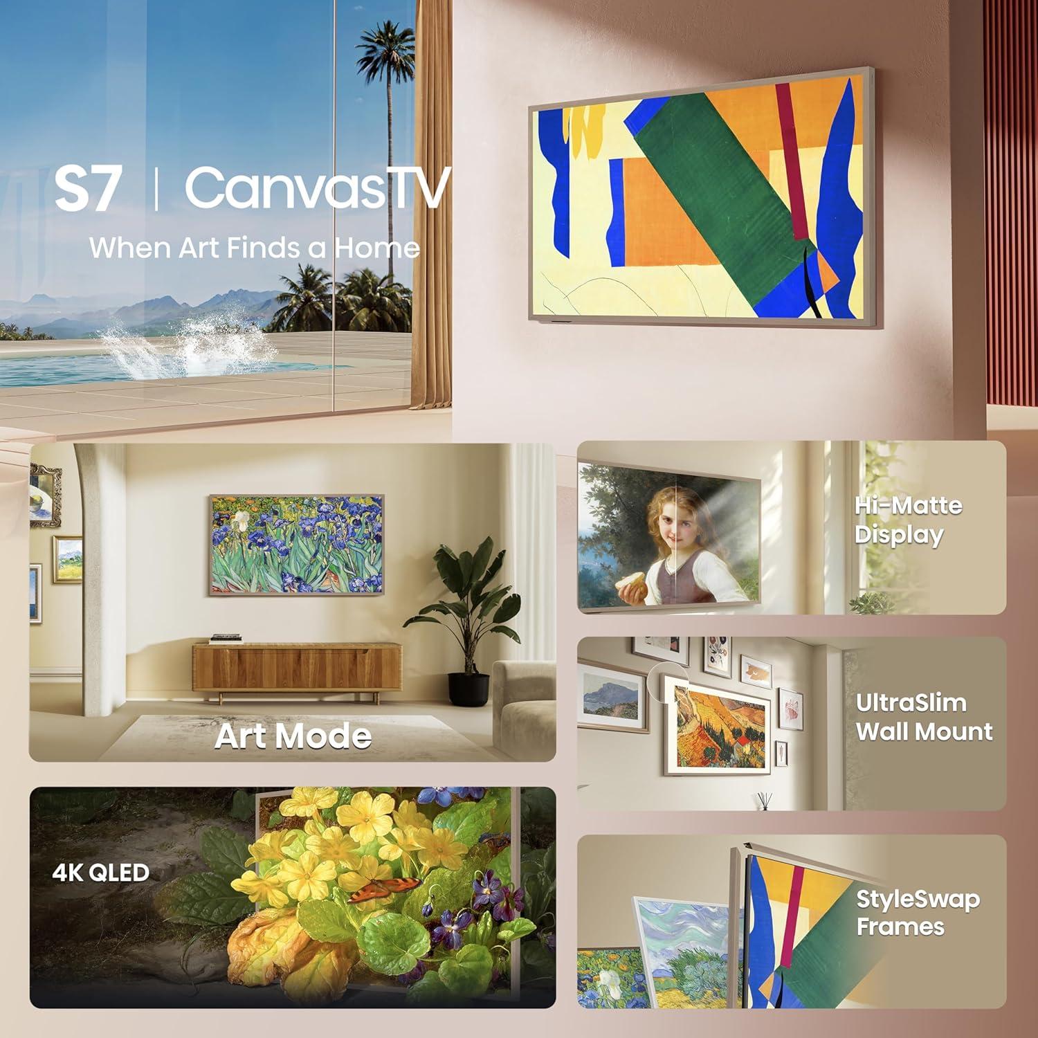 Televisor Hisense 55" QLED 4K 55S7N Dolby Vision Google TV