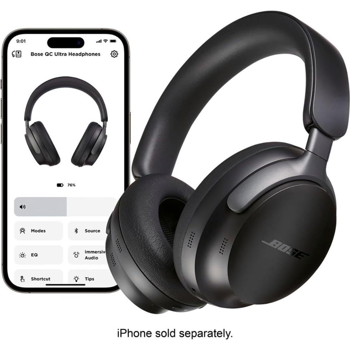 Auriculares Bose QuietComfort Ultra Inalámbricos Negro con Cancelación de Ruido