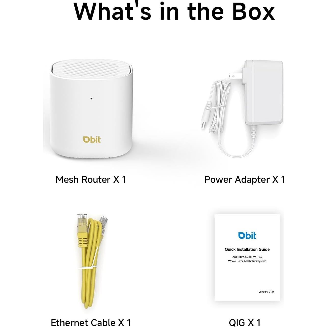 Sistema WiFi 6 Mesh DBIT AX3000 | Cobertura 232 m² | 150 Dispositivos