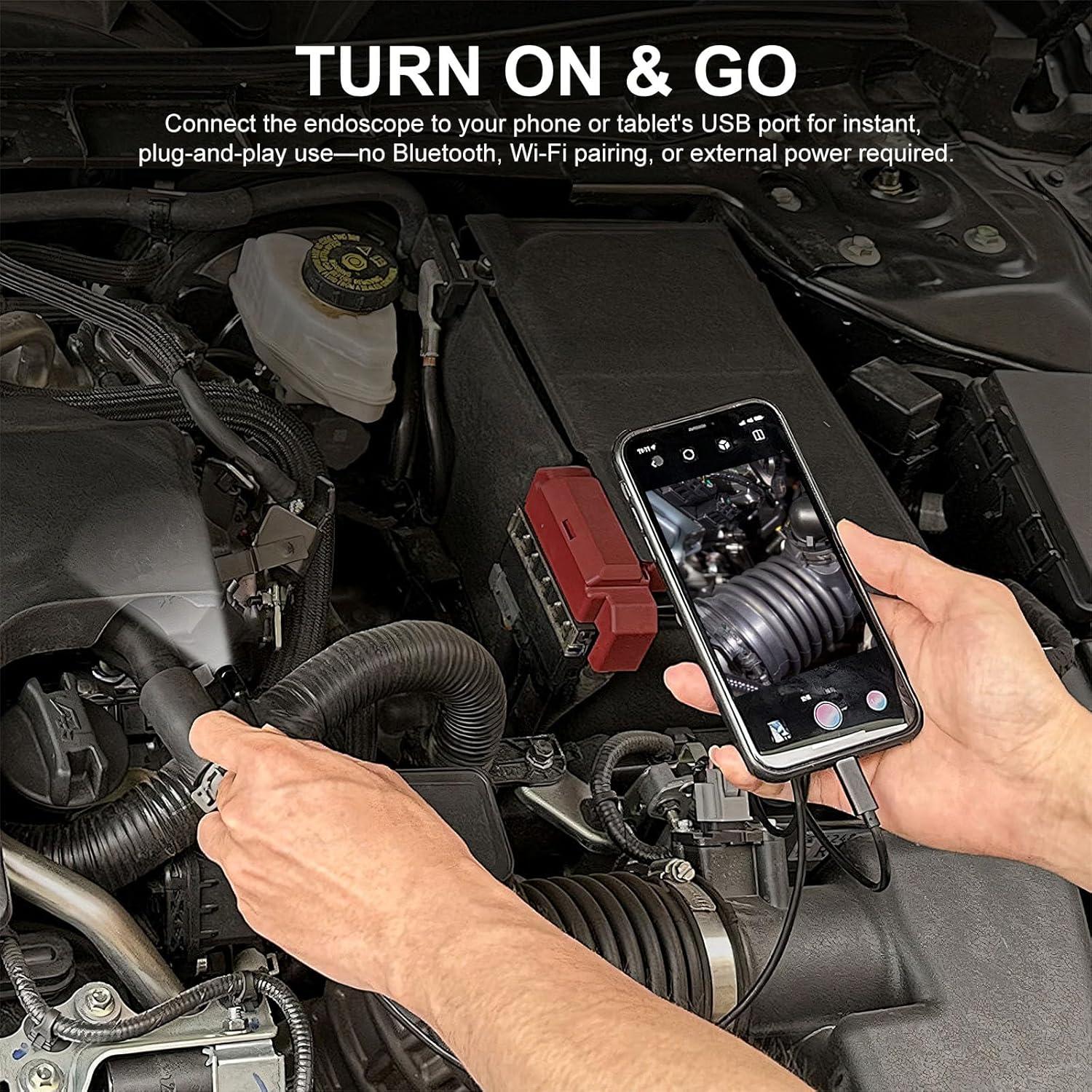 Cámara Endoscópica CTEOUNPT Doble Lente 1920P HD 5m USB