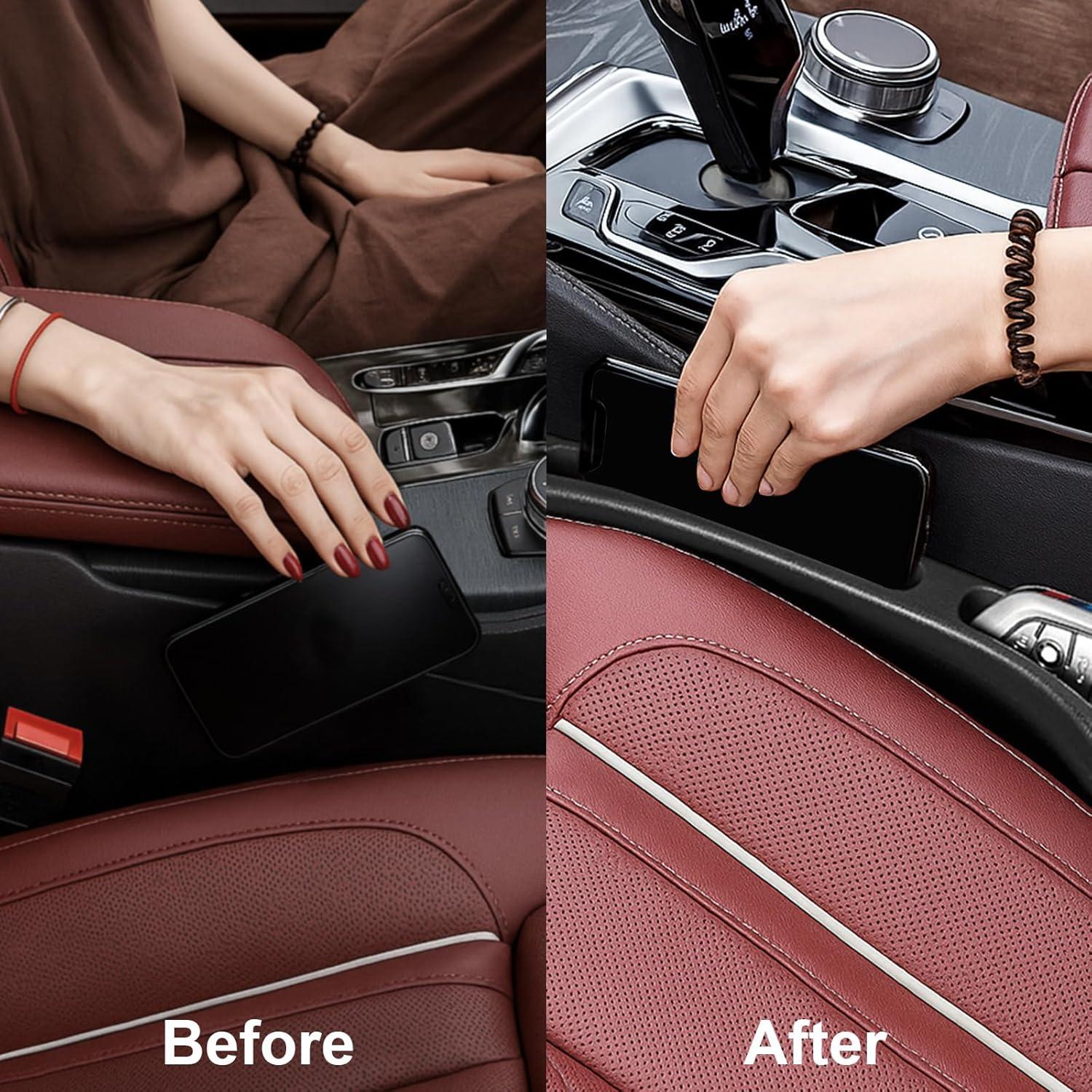 Relleno Espacio Asientos Coche VKHMGDFS LT-02 2 Piezas Negro