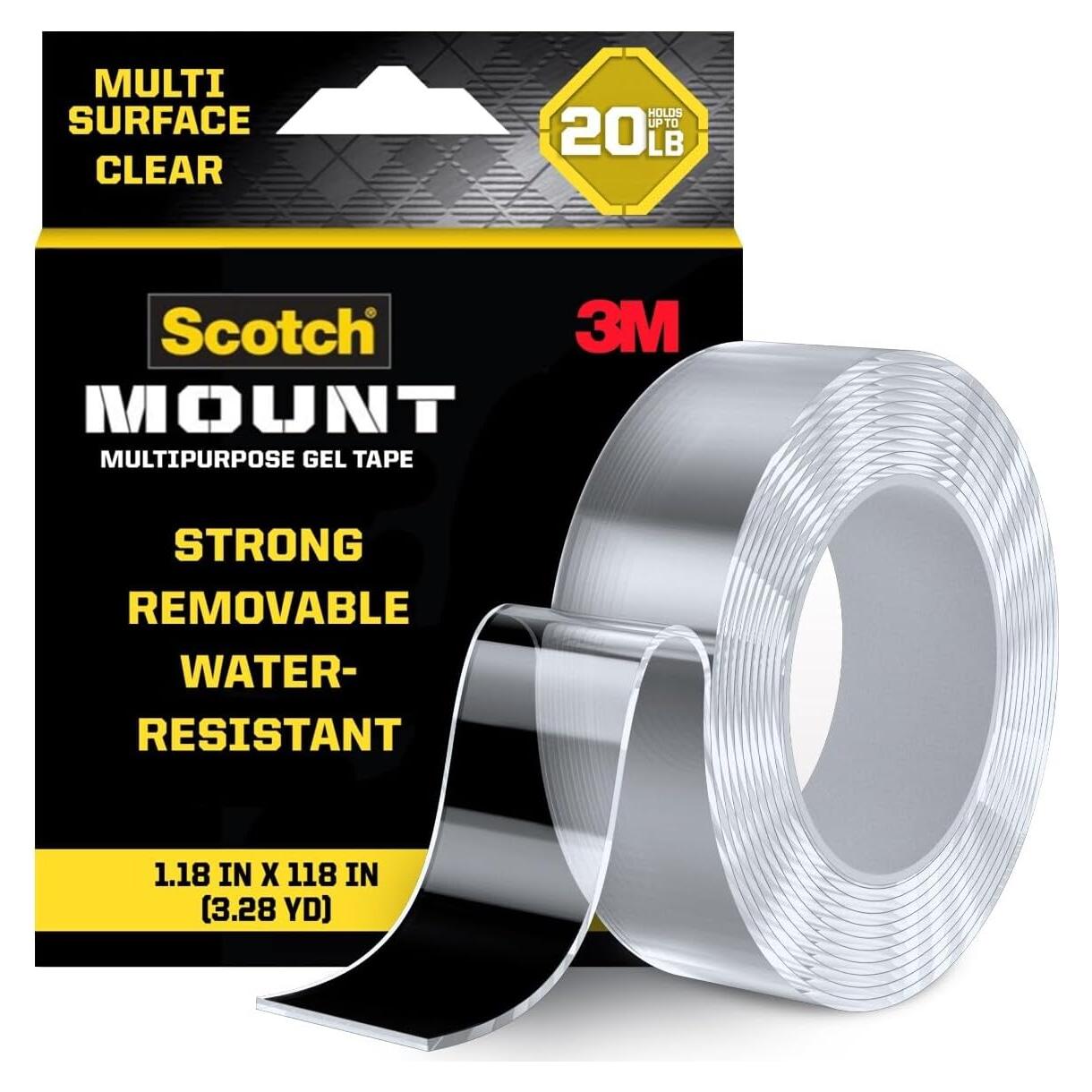 Cinta Doble Cara Scotch-Mount 3cm x 300cm Resistente al Agua