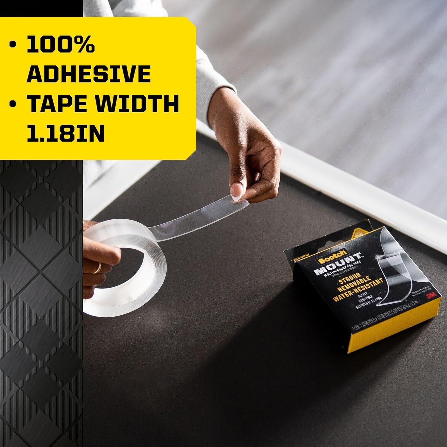 Cinta Doble Cara Scotch-Mount 3cm x 300cm Resistente al Agua