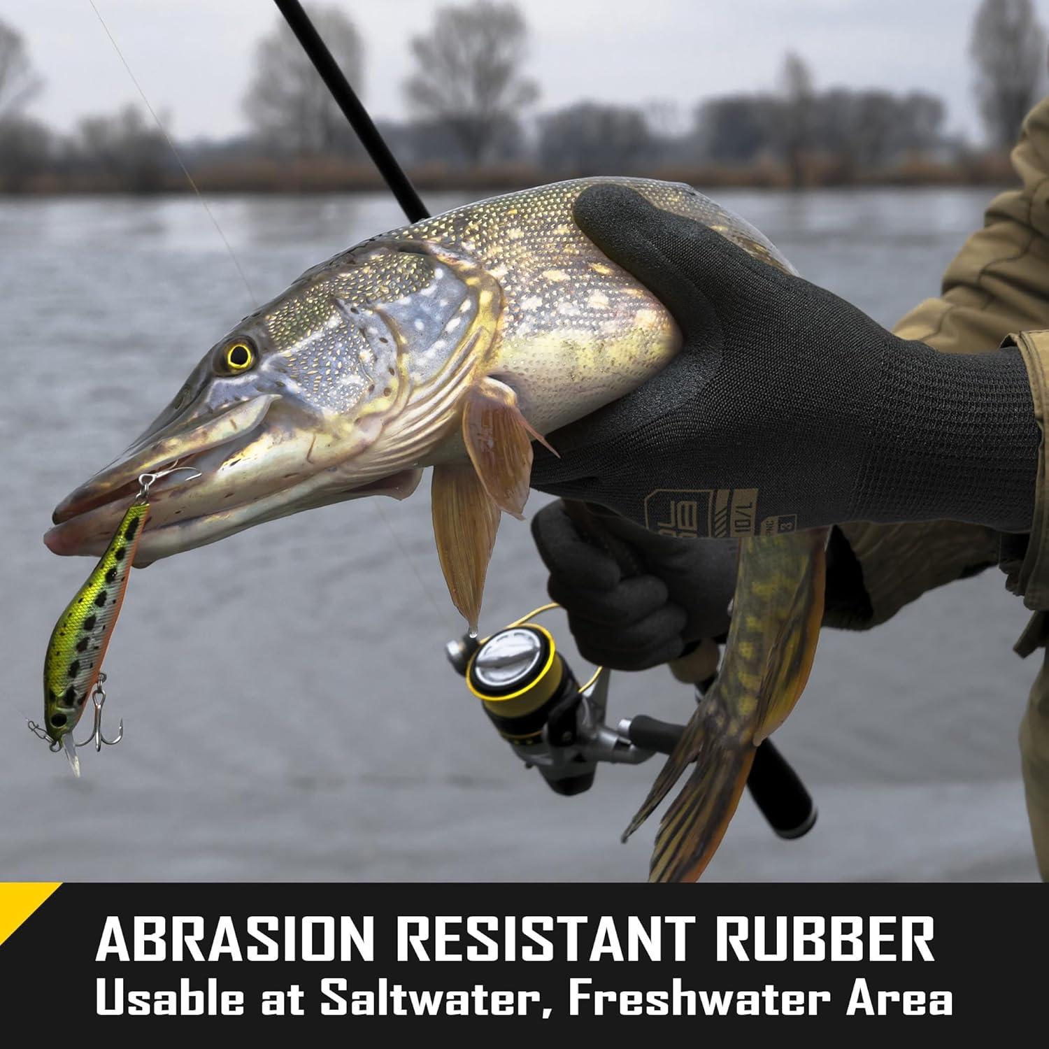 Guantes de Pesca Cooljob A3 Resistentes a Cortes y Antideslizantes