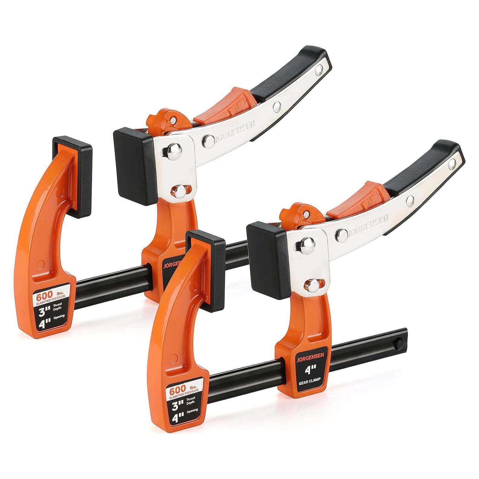 Juego de Abrazaderas de Barra Jorgensen 4" - 2 Paquetes