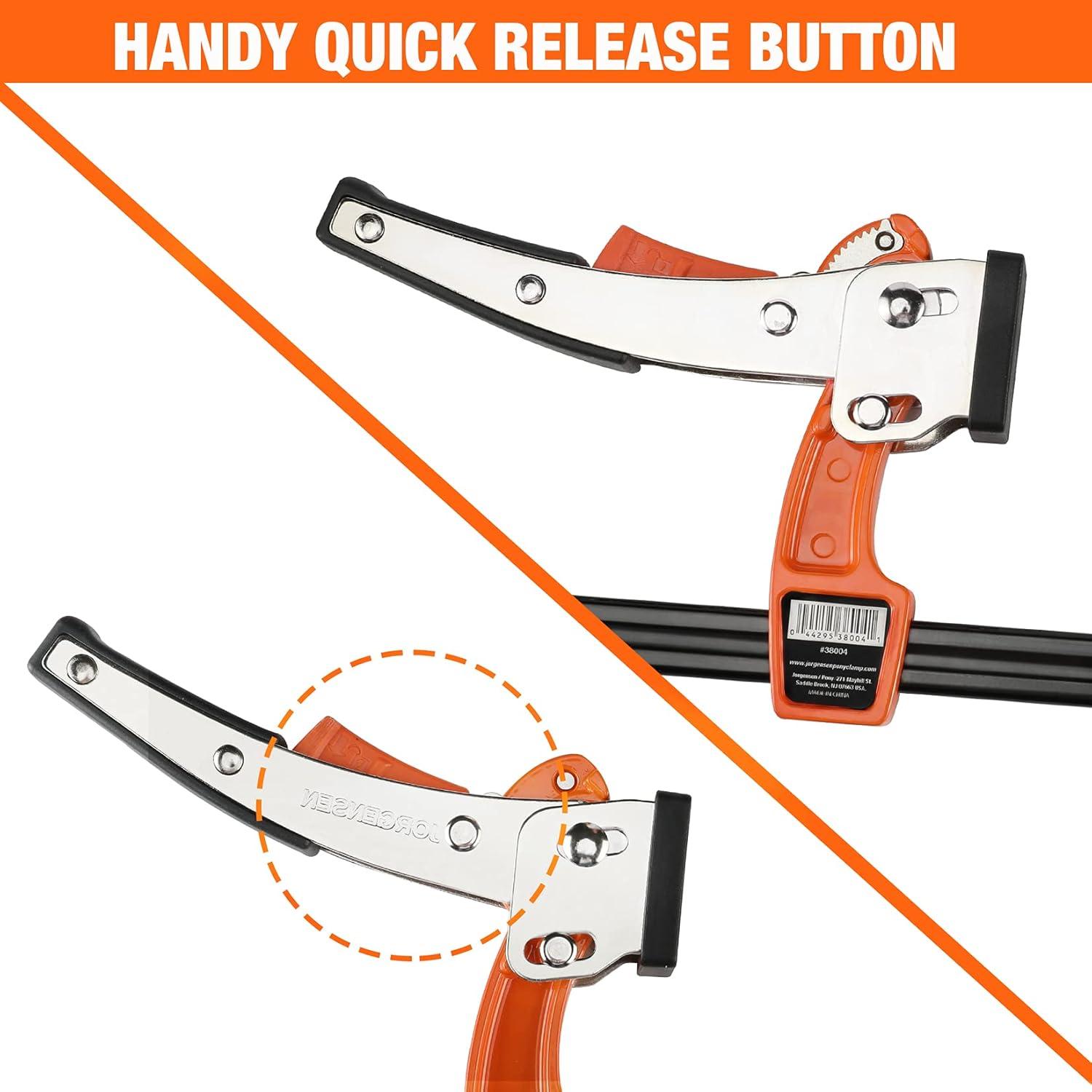 Juego de Abrazaderas de Barra Jorgensen 4" - 2 Paquetes