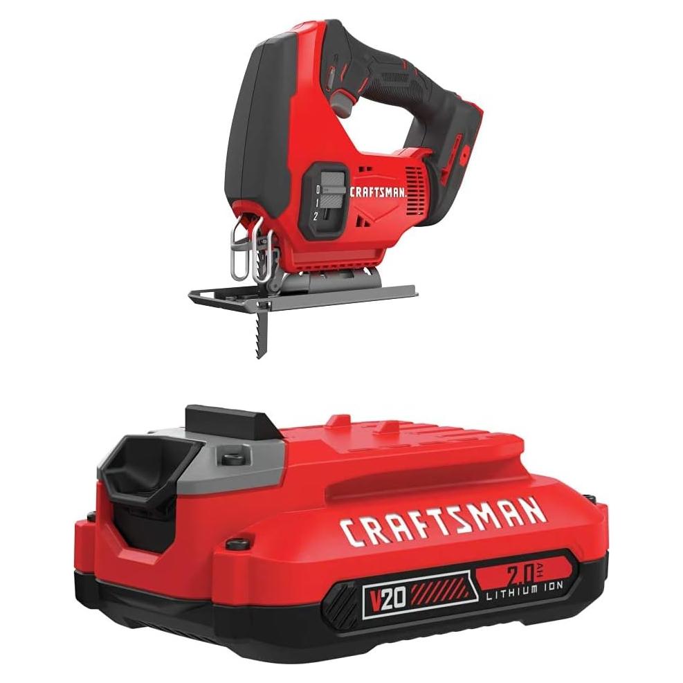 Sierra de calar inalámbrica CRAFTSMAN V20 20V 2.0AH