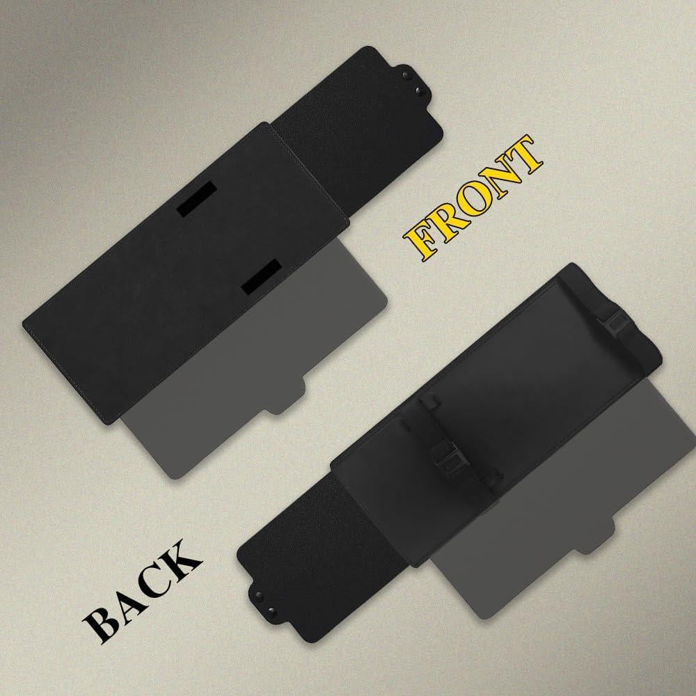 Visera Solar Antirreflejo CHRYMUM Ajustable para Automóvil Negro