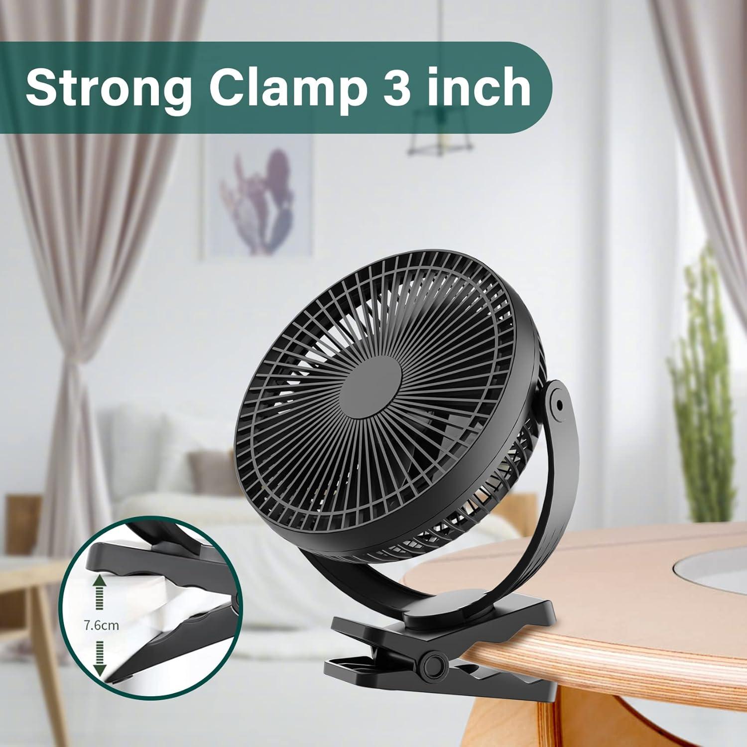 Ventilador Clip Portátil Sukadar TF-29 8" 4 Velocidades