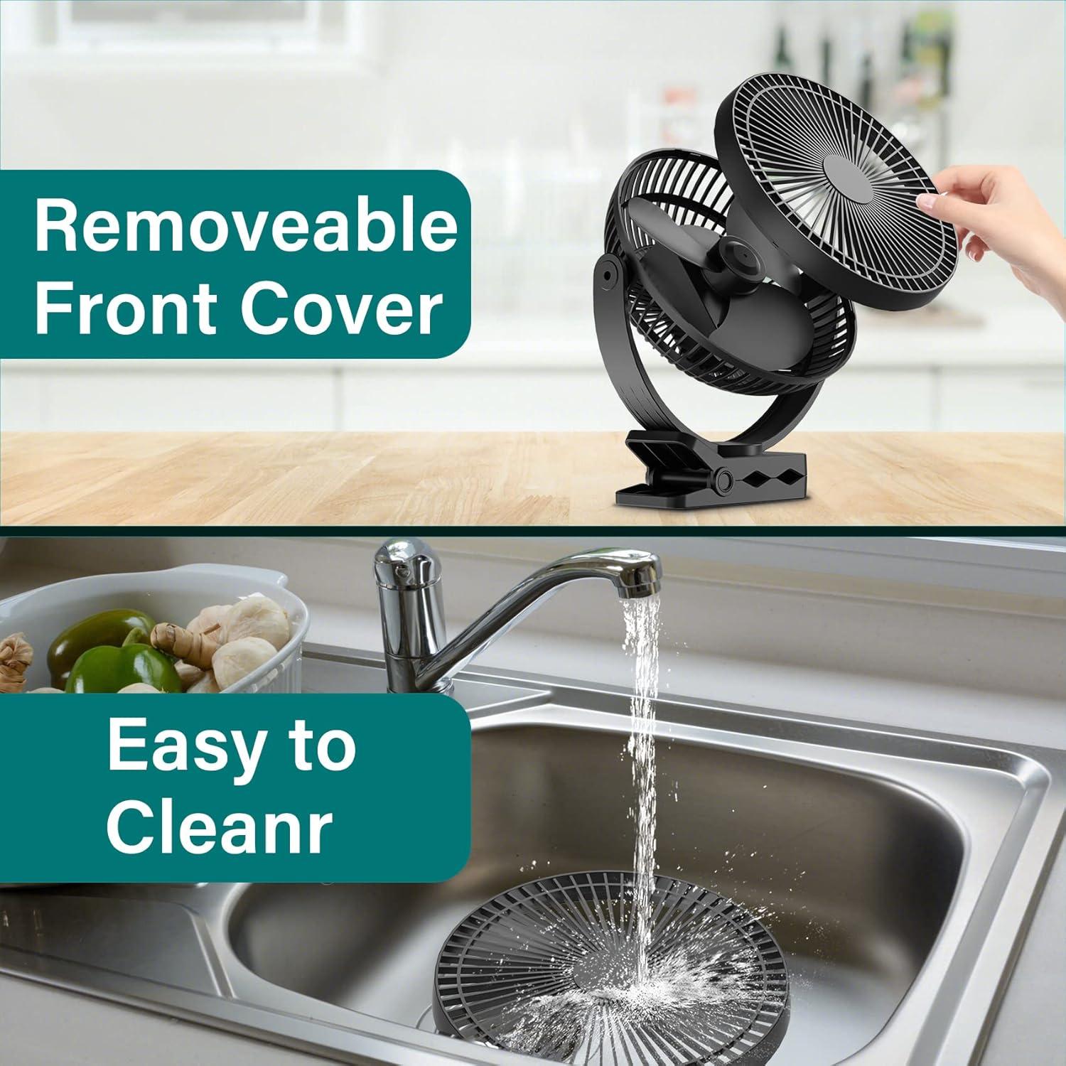 Ventilador Clip Portátil Sukadar TF-29 8" 4 Velocidades