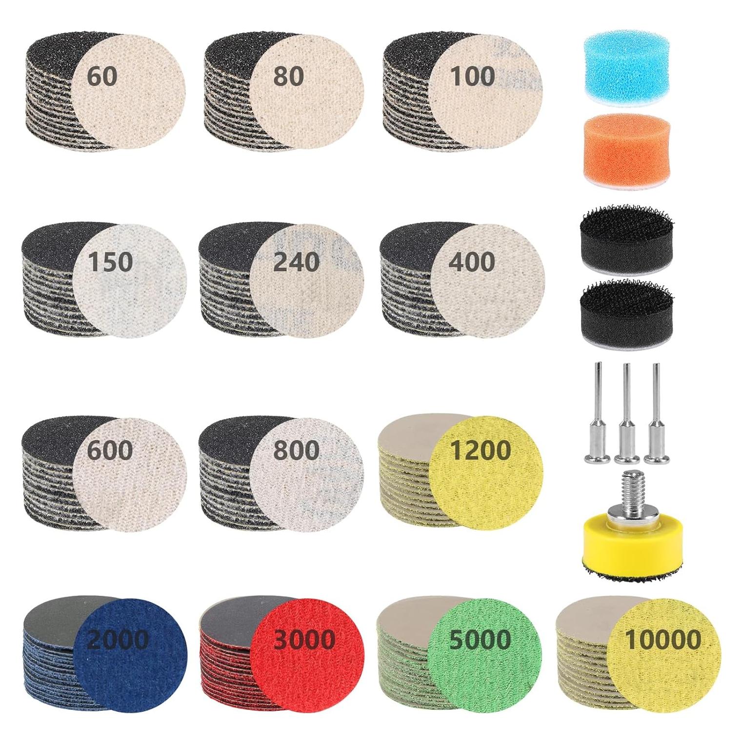 203 Piezas Disco de Lijado 1 Pulgada Avresecie con Almohadillas