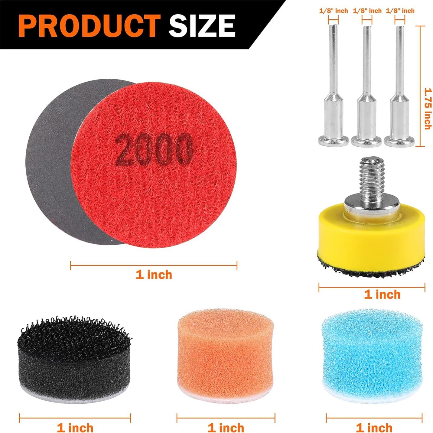 203 Piezas Disco de Lijado 1 Pulgada Avresecie con Almohadillas
