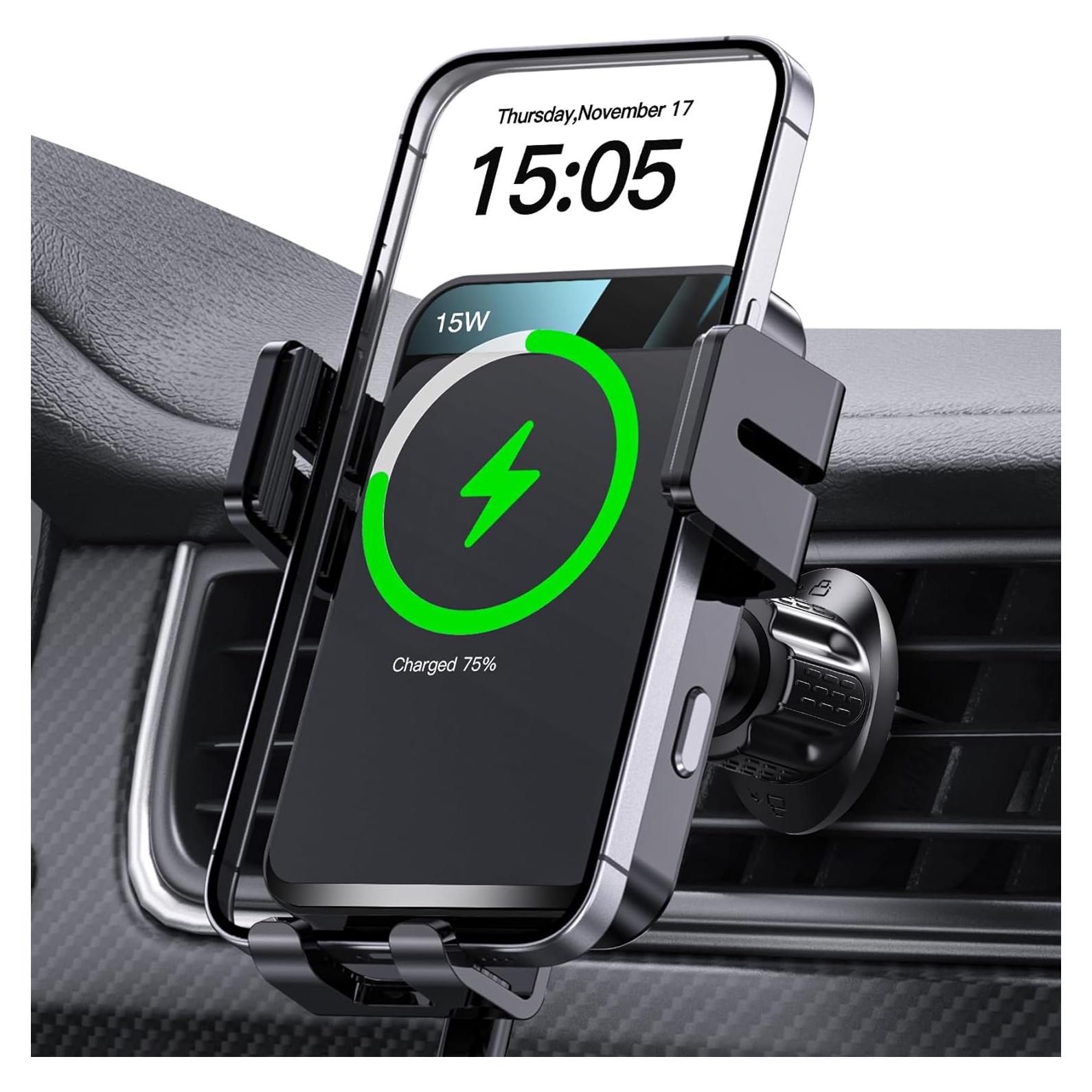 Cargador Inalámbrico para Auto MOKPR 15W Carga Rápida