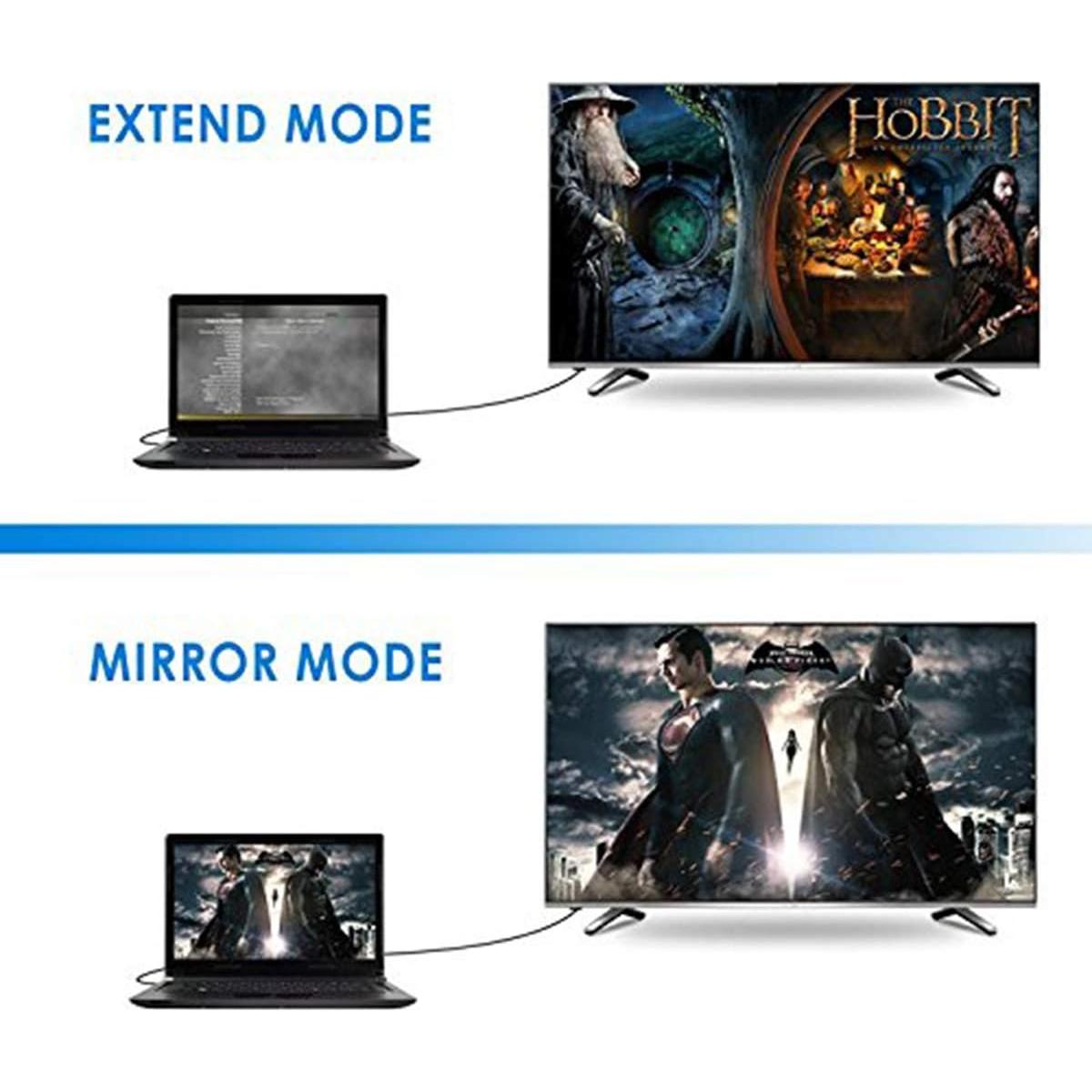 Adaptador VGA a HDMI Onten 1080P Macho a Hembra con Audio