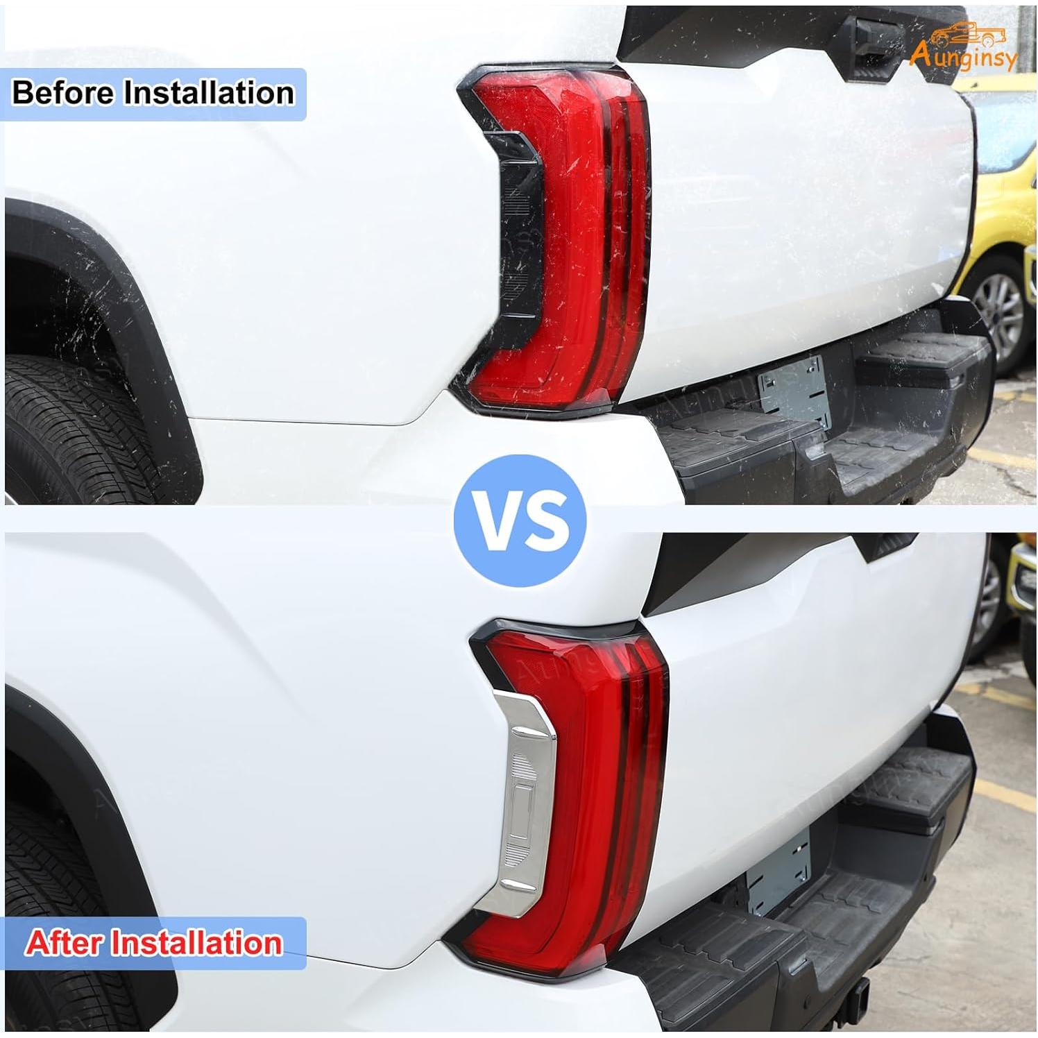 Cubierta Lateral de Luz Trasera Aunginsy para Toyota Tundra 2022-2025