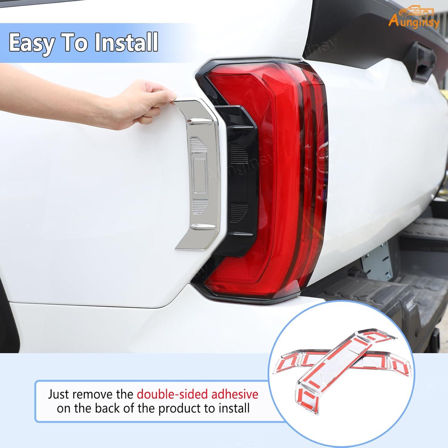 Cubierta Lateral de Luz Trasera Aunginsy para Toyota Tundra 2022-2025