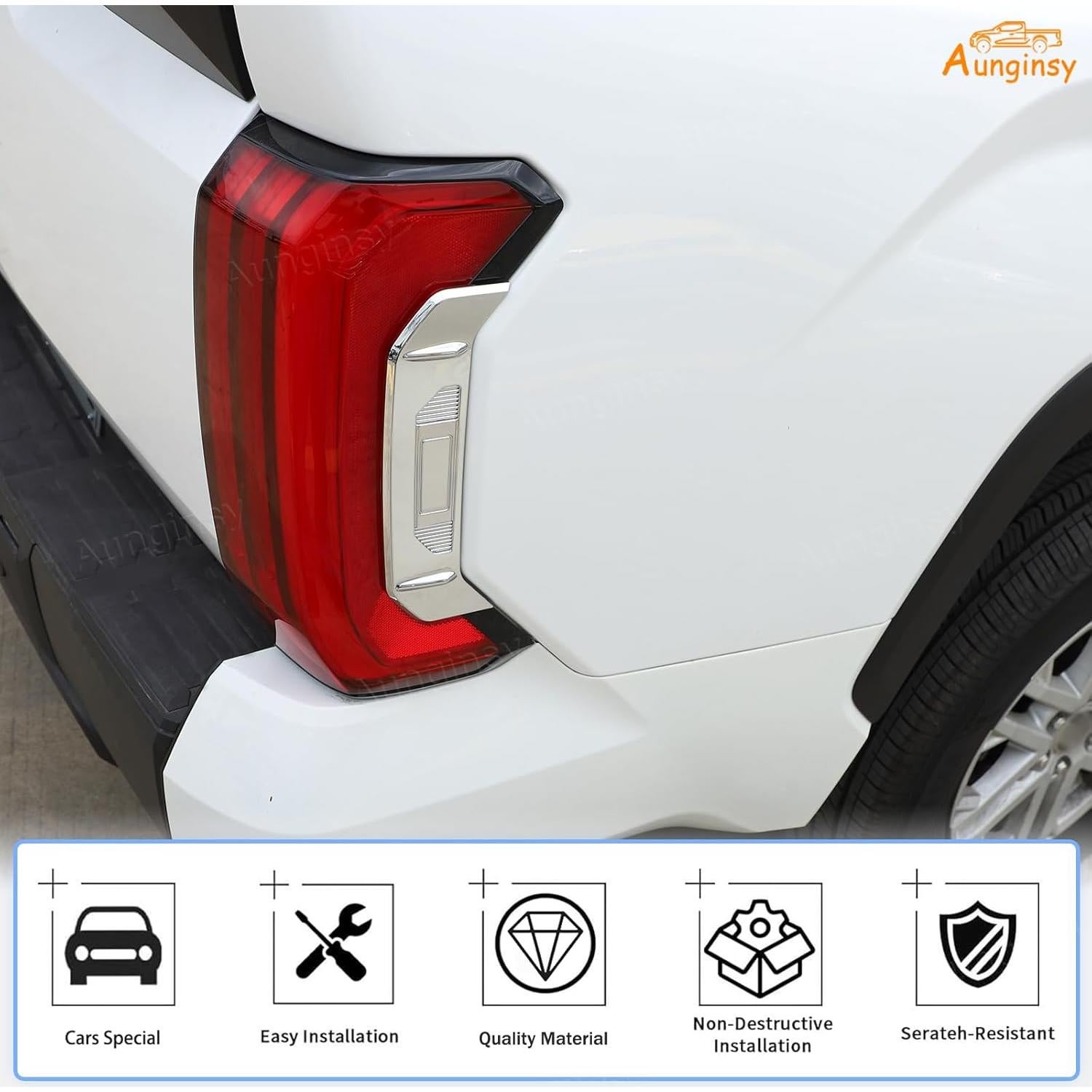 Cubierta Lateral de Luz Trasera Aunginsy para Toyota Tundra 2022-2025