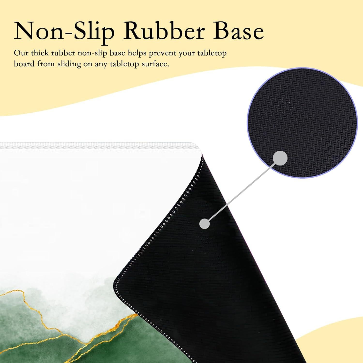 Alfombrilla de Ratón XXL ZTHLL Hojas Esmeralda Antideslizante 90x40cm