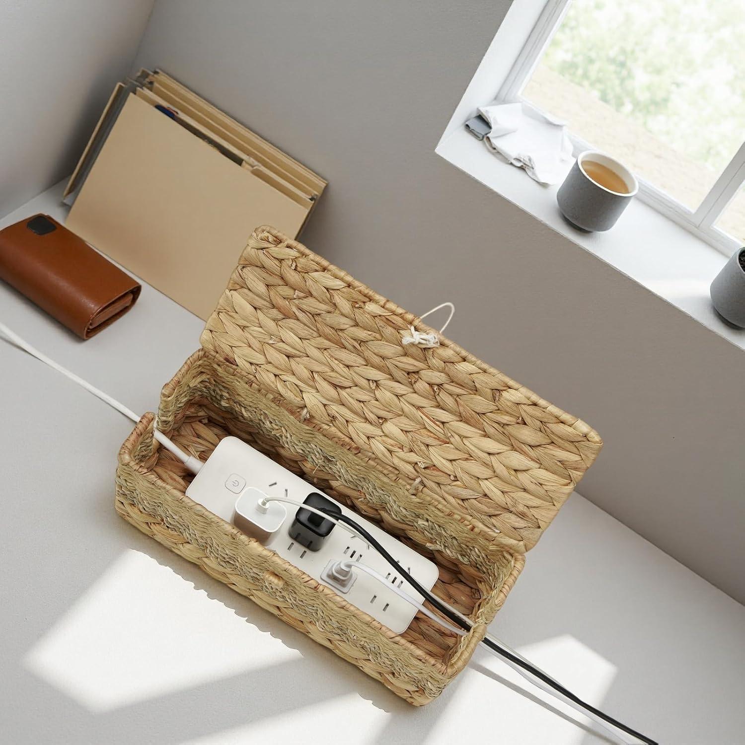 Caja Organizadora de Cables Mediana VinneGenzz Natural