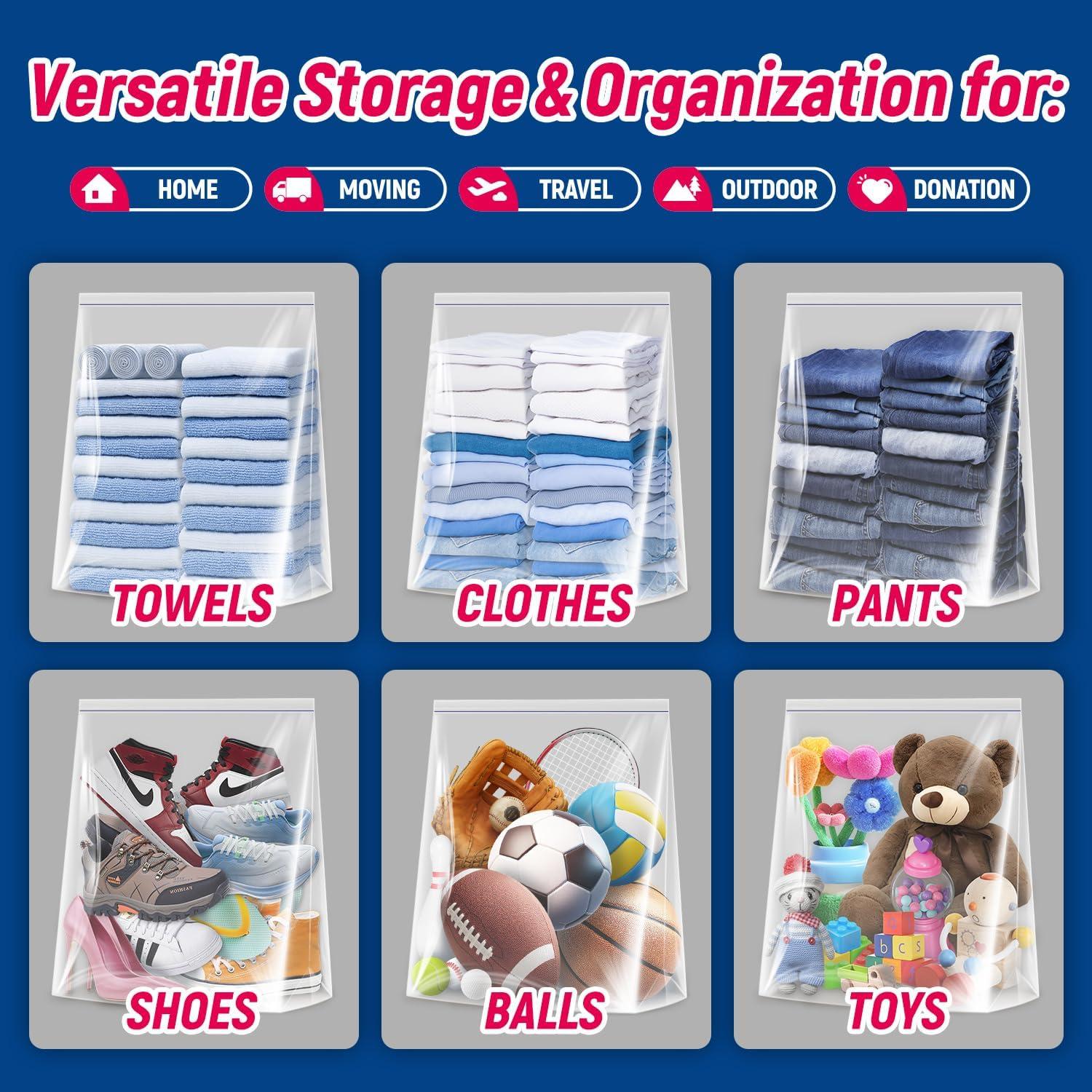 Bolsas de Almacenamiento Reutilizables EASYYOURHOME 20 Galones