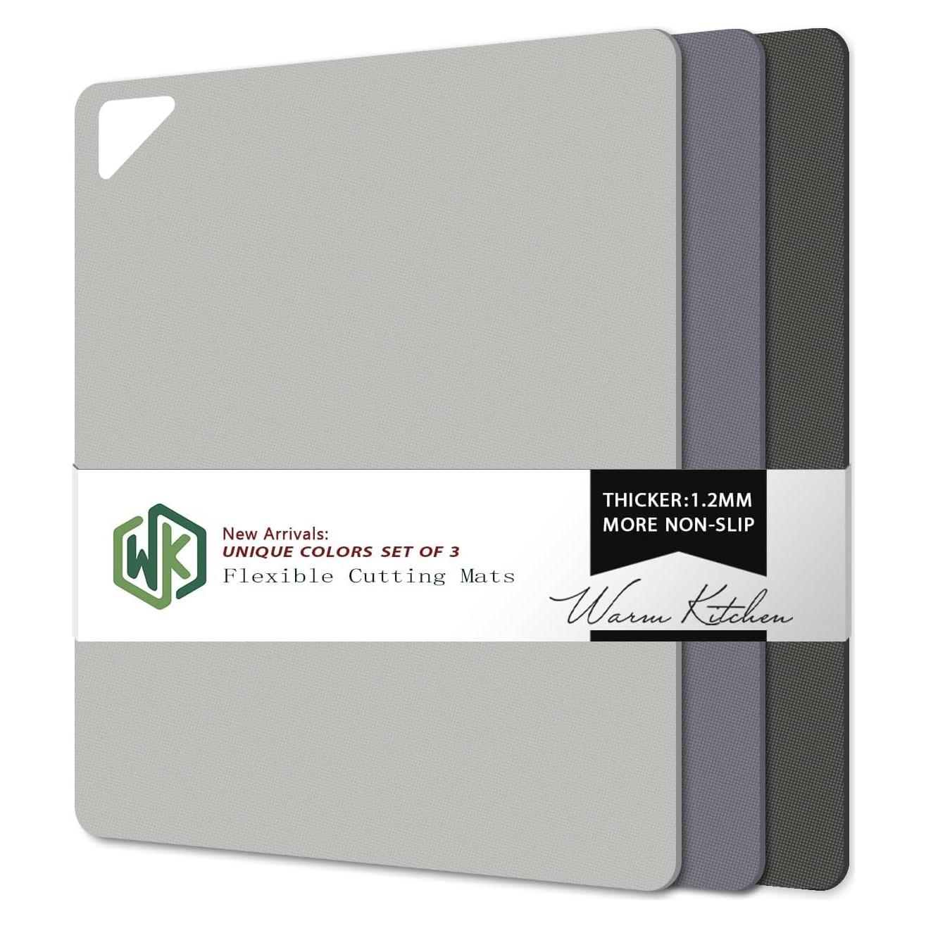 Juego de 3 Tablas de Cortar Flexibles WK Antideslizantes 36.8x29.2 cm
